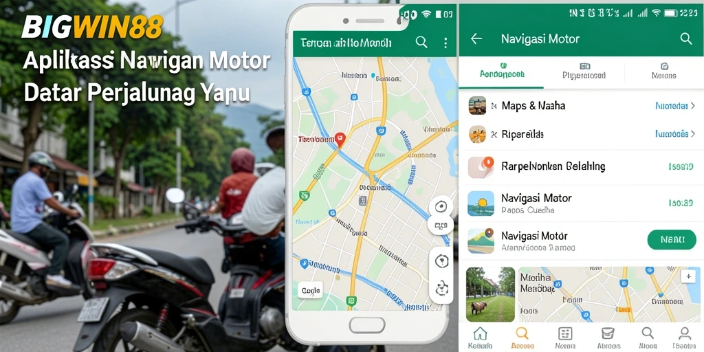 Antarmuka pengguna <strong>BIGWIN88</strong> yang sederhana dan fungsional untuk Navigasi Motor.