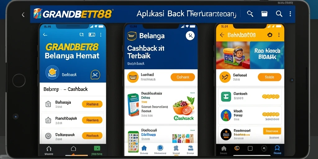 Tampilan antarmuka GRANDBET88 dengan fungsi Cashback yang menarik.