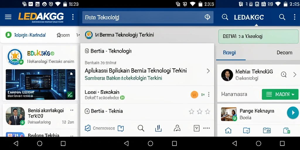 Antarmuka LEDAKGG yang modern dan informatif.