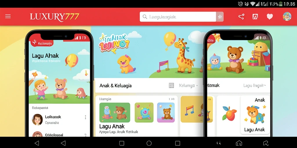 Antarmuka LUXURY777 yang menyenangkan untuk anak-anak.
