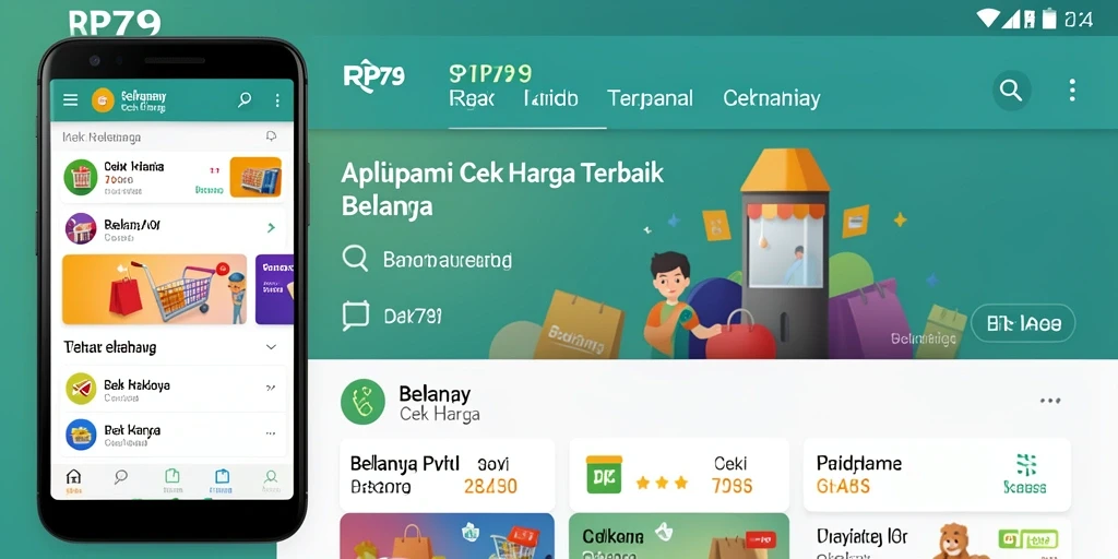 Antarmuka RP79 yang sederhana untuk cek harga produk.
