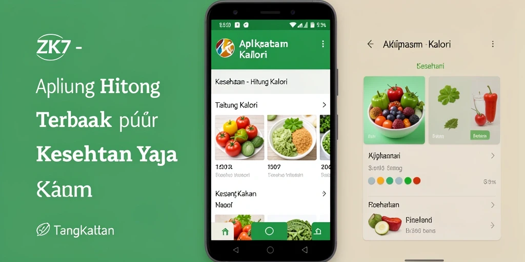 Antarmuka ZK7 yang menarik dan mudah digunakan untuk menghitung kalori.